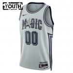 Orlando Magic Trikot Benutzerdefinierte Nike 2024-25 City Edition Grau Swingman - Kinder